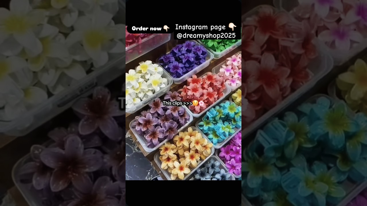 Adorable Baby Flower Claw Clip 🌸 – Perfect for Little Hair Styles! #Shorts