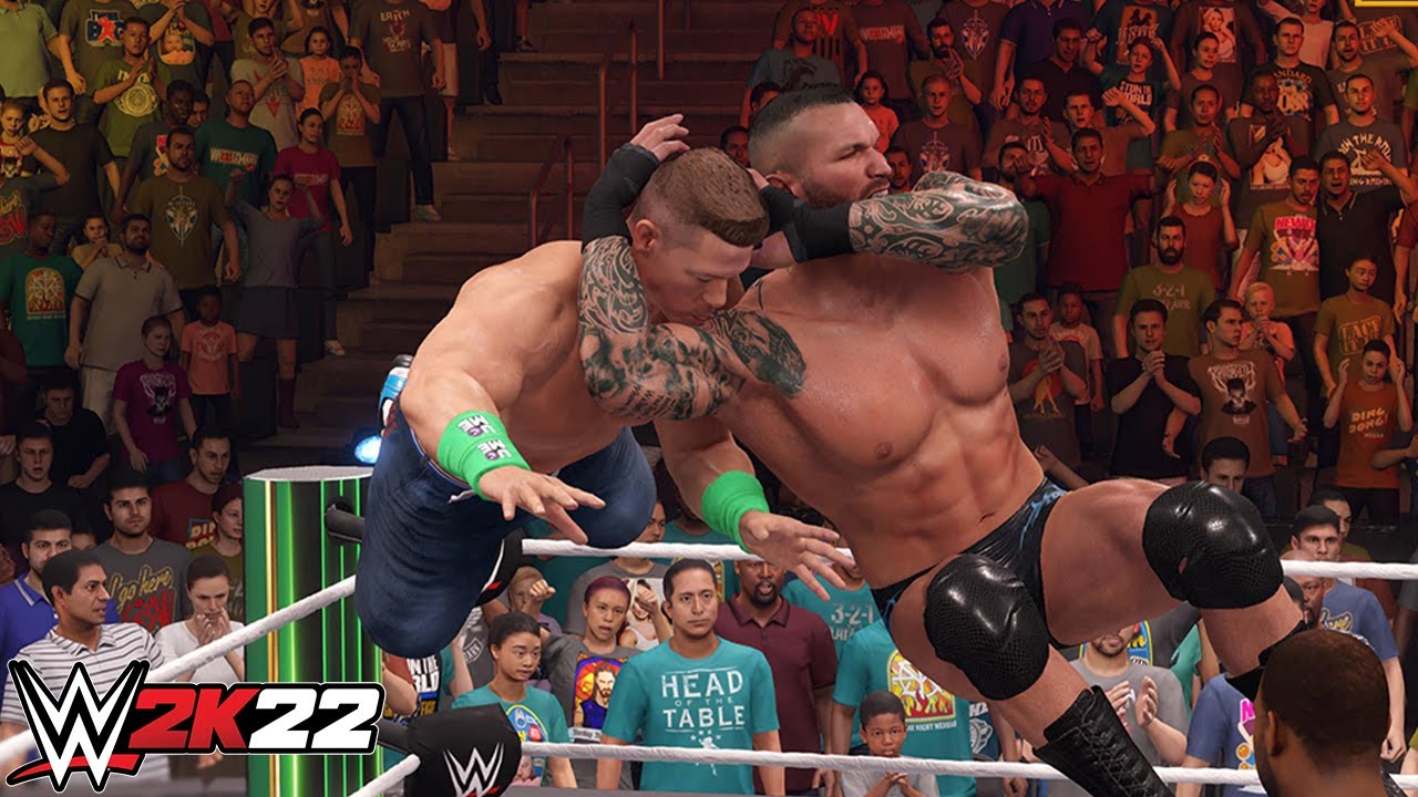 Randy Orton's Stunning Reversal Through a Table in WWE 2K22 #shorts