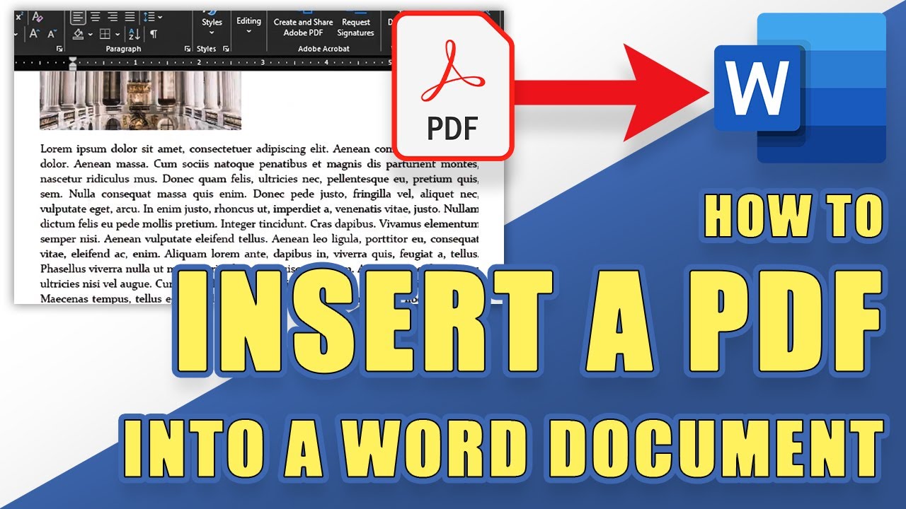 [How-To] Insert PDF into Word Easily 📄