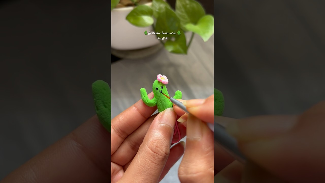 DIY Aesthetic Foam Clay Bookmarks 🌵✨