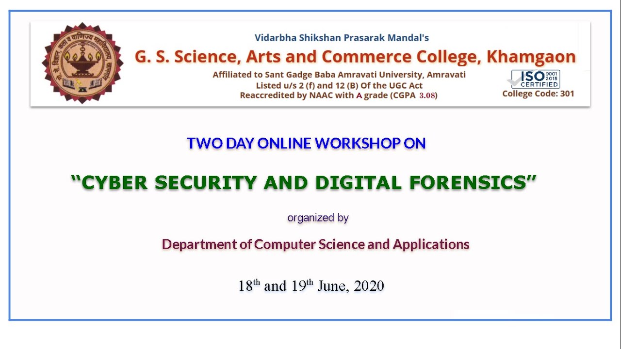 Join Our Expert-Led Online Workshop on Cyber Security & Digital Forensics – June 18-19, 2020 🔐
