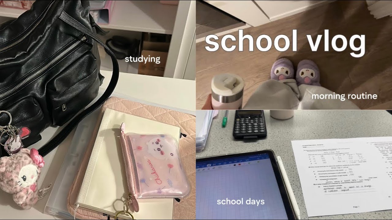 Productive School Vlog | School Days, Morning Routine, Study Motivation, After School, A-Levels