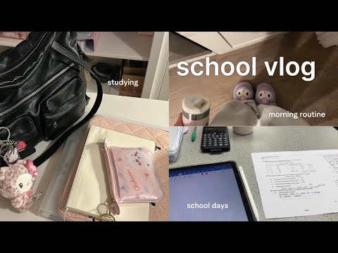 PRODUCTIVE school vlog | school days, morning routine, study motivation, after school, alevels