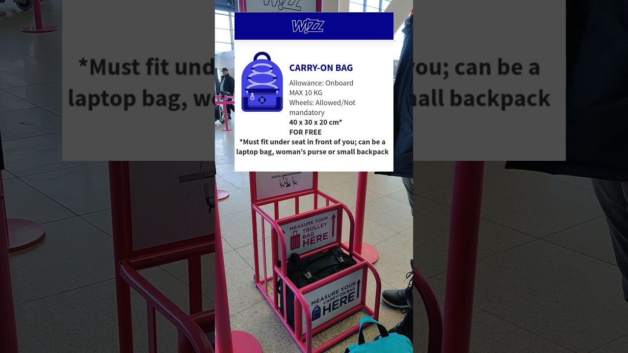 Wizz Air Cabin Bag Size Rules ✈️ | Travel Tips & Tricks