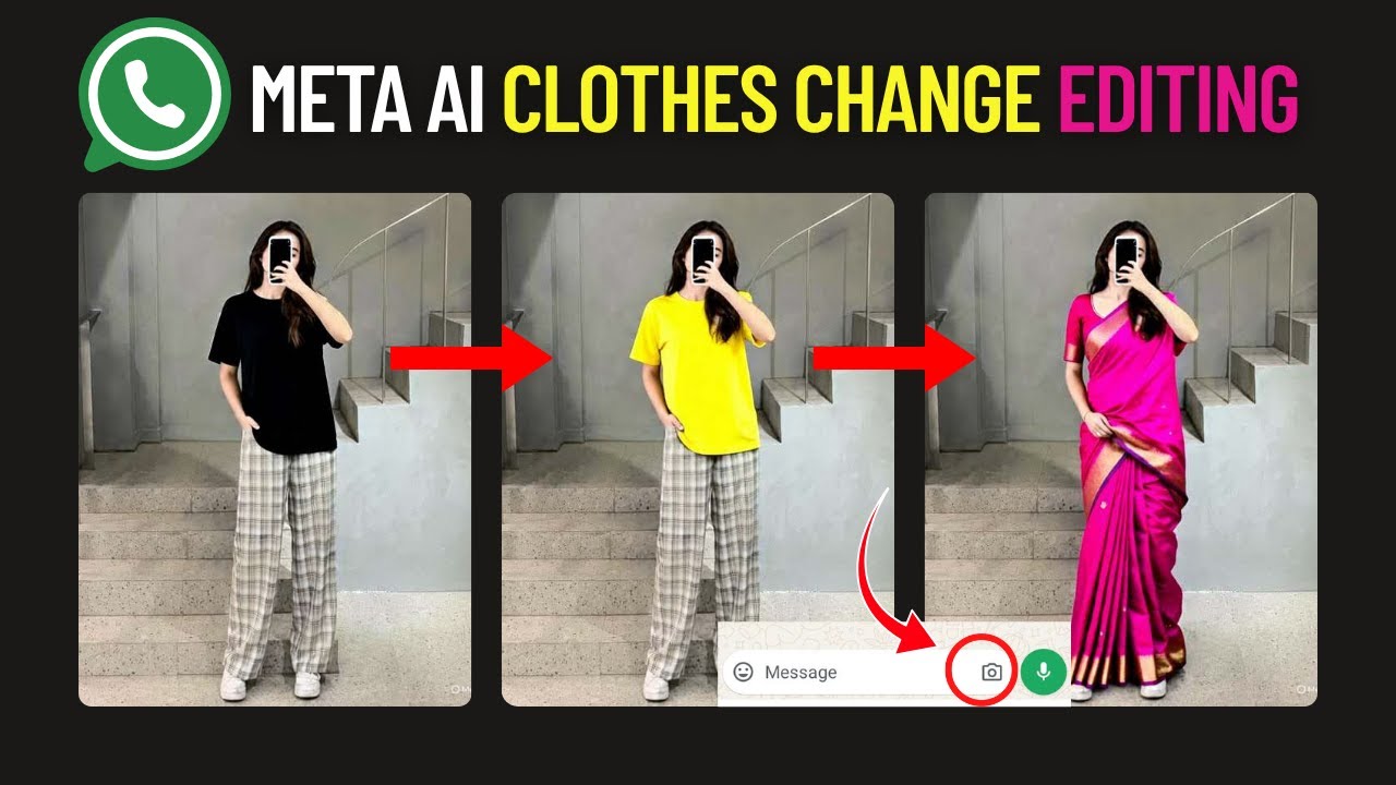 Change Your Outfit with WhatsApp & Meta AI 🤯