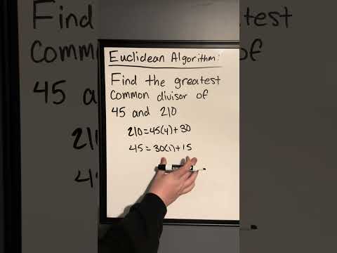 Finding The Greatest Common Divisor Using The Euclidean Algorithm