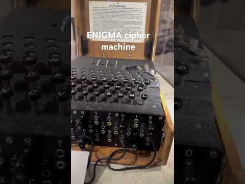 The ENIGMA cipher machine #enigma #computerhistory #alanturing