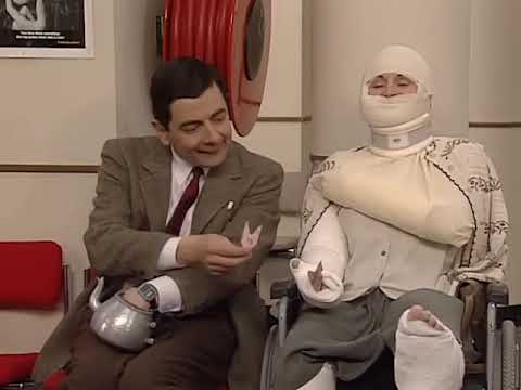 mr beans hate the waiting room of hospital