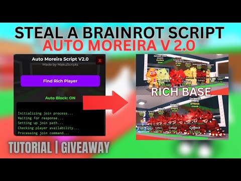 [UPDATE] Auto Moreira V2 Script - Steal A Brainrot Script