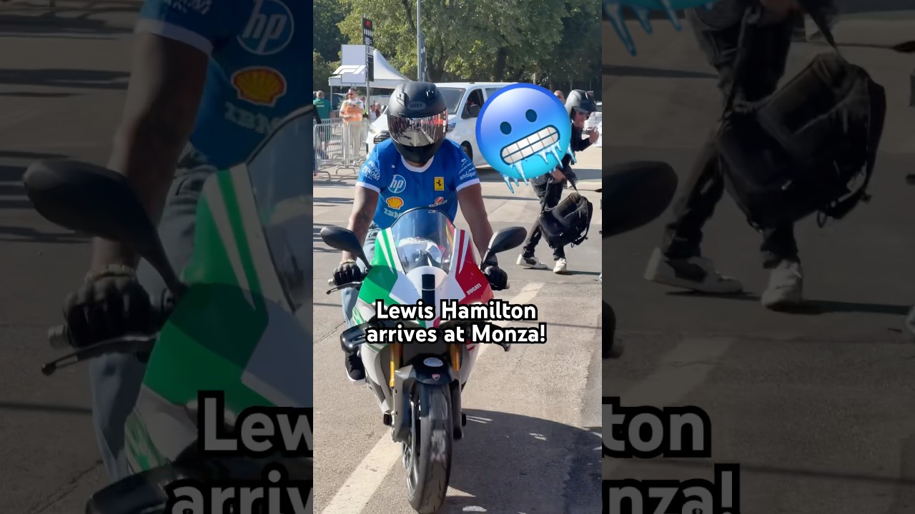 Lewis Hamilton’s Epic Arrival at Monza’s Temple of Speed 🏎️
