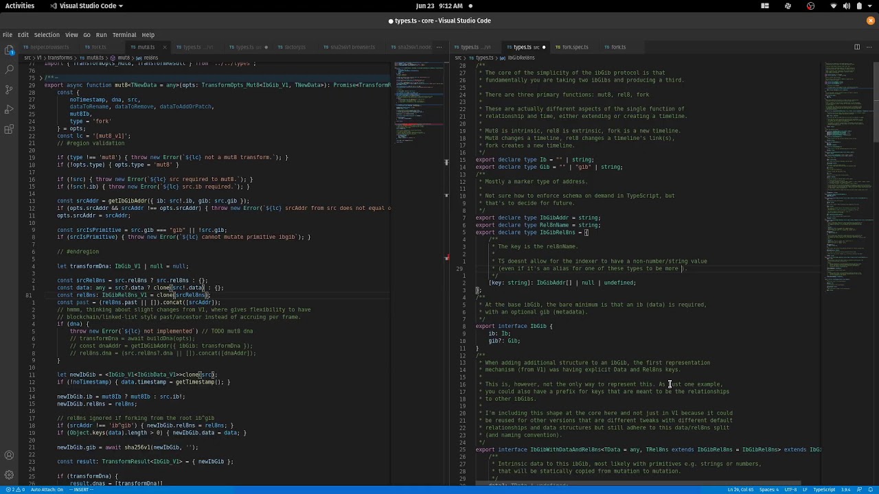 ibgib TypeScript: Keep Believin 14 & mut8 Transform ✨