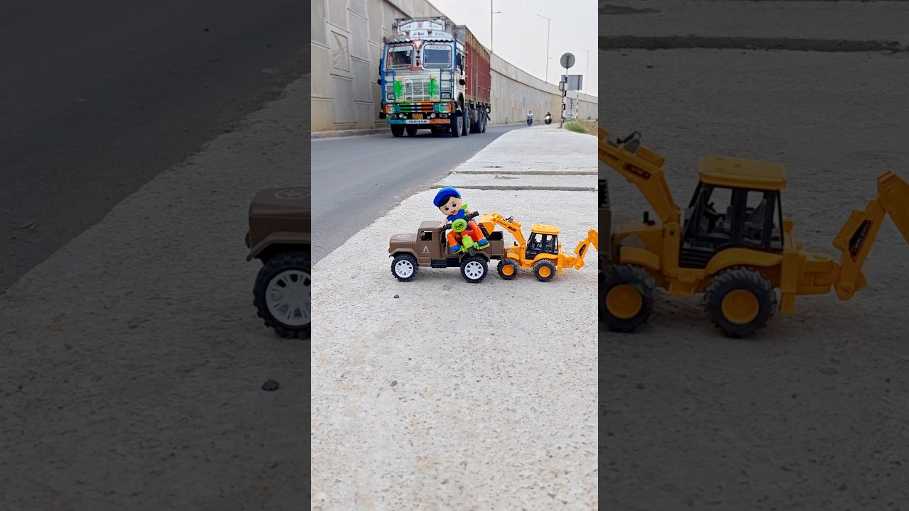 RC JCB & Dumper Truck Unboxing & Test π