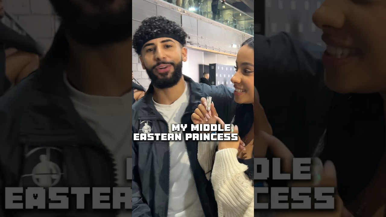Adam Saleh’s Middle Eastern princess has  RIZZ🥶 #misfitsboxing #dazn #publicinterview #adamsaleh