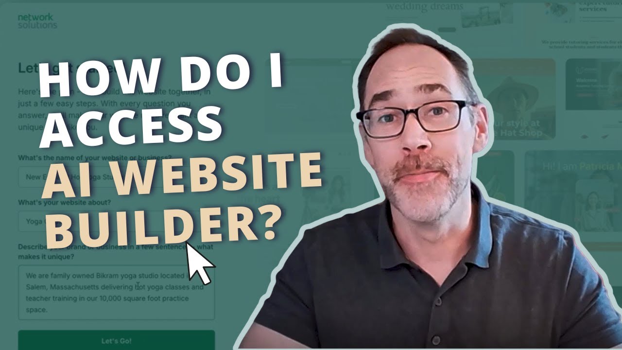 How to access the Network Solutions AI Website Builder