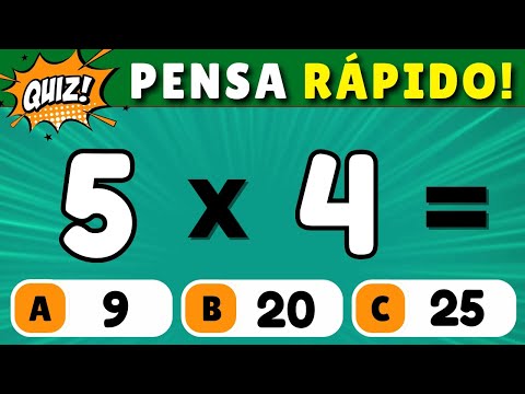 🏆 Quiz de Matemática com Multiplicação #2 [VOCÊ CONSEGUE ACERTAR TODAS]