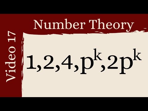 Primitive Roots -- Number theory 17
