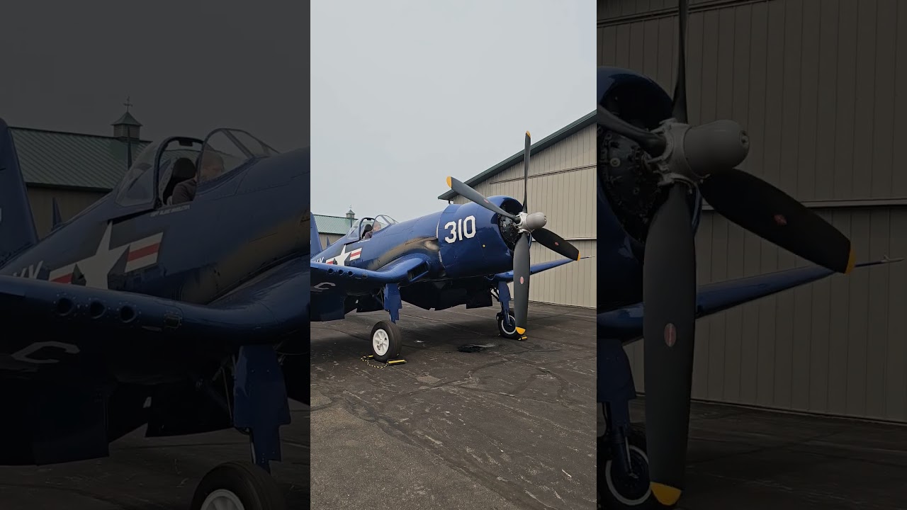 Watch a WWII Corsair Roar to Life! ✈️