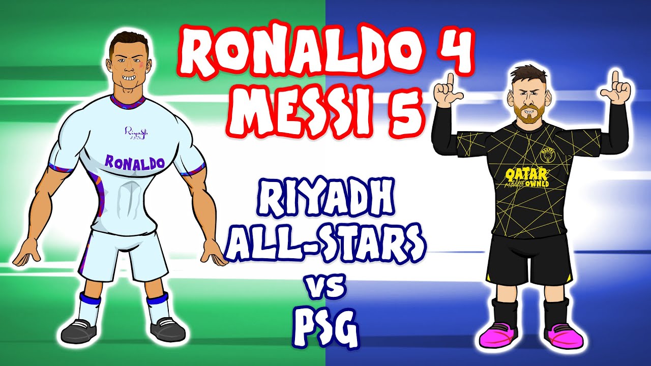 Ronaldo vs Messi: Thrilling 4-5 Match Highlights from Riyadh All-Stars vs PSG 2023 ⚽️