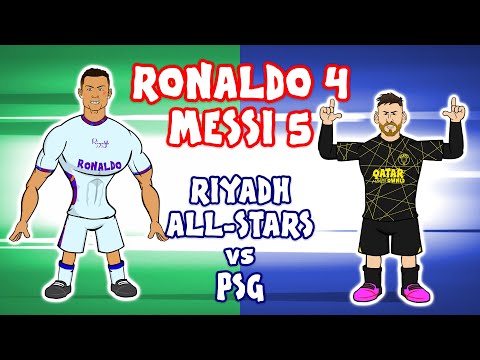 RONALDO vs MESSI: 4-5! (Riyadh All-Stars vs PSG Friendly 2023)