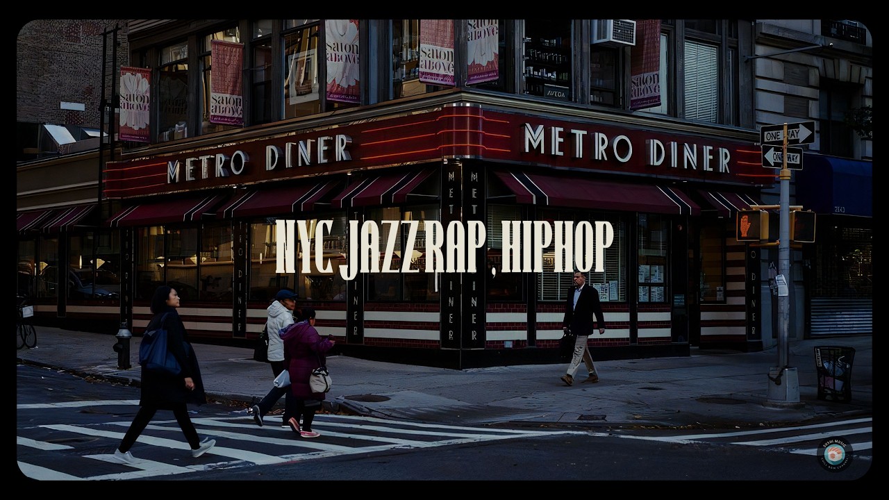 NYC Jazz Rap Vibes 🎶 | 90s Soul & Hip-Hop Boombap | Chill Background & Room Work at Metro Diner