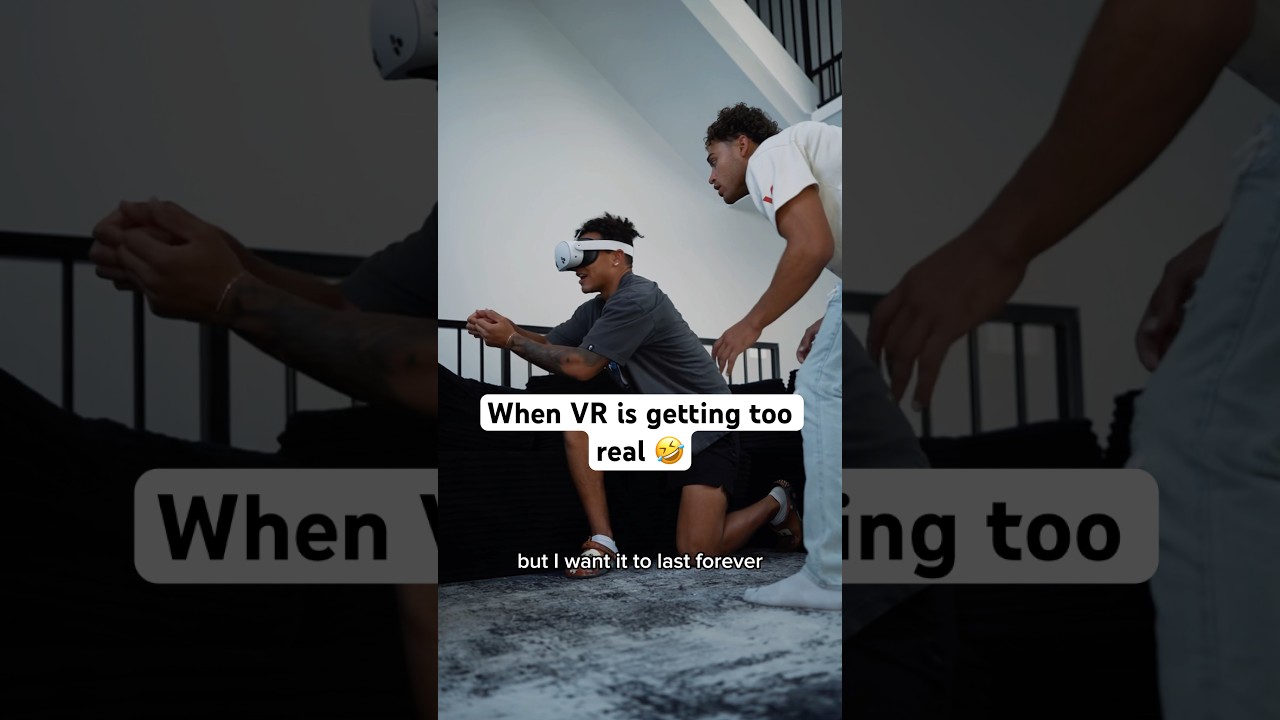 When VR Gets Way Too Real! 🤣 #ComedyShorts