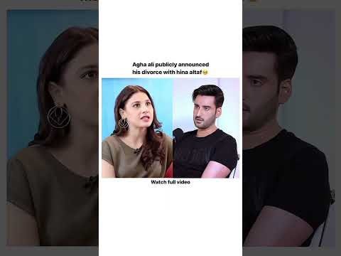 Hina Altaf And Agha Ali Talk About Their Divorce 1st Time Publicly🥹 #hinaaltaf #shortsfeed #ytshorts