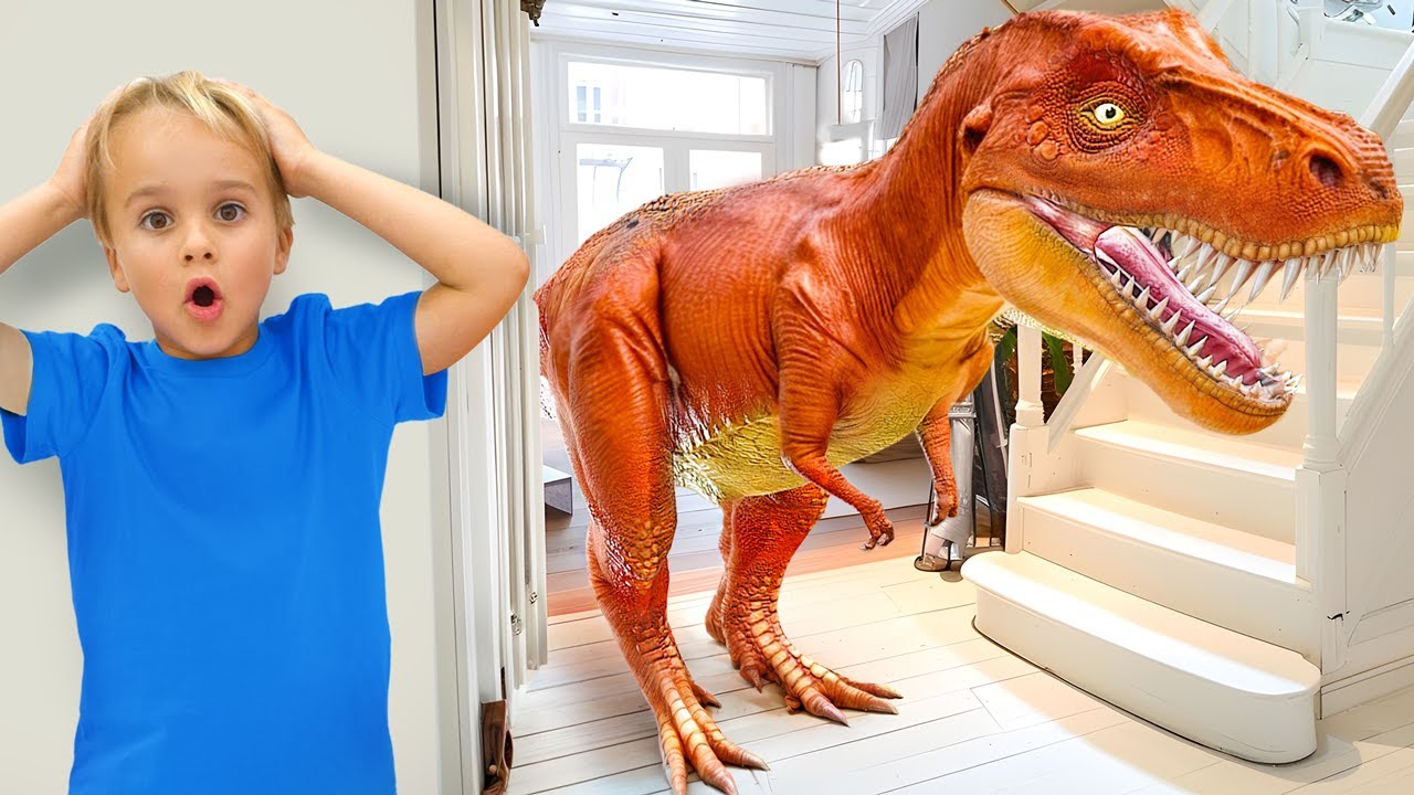 Giant Dinosaurs in the House 🦕 Fun Kids' Stories