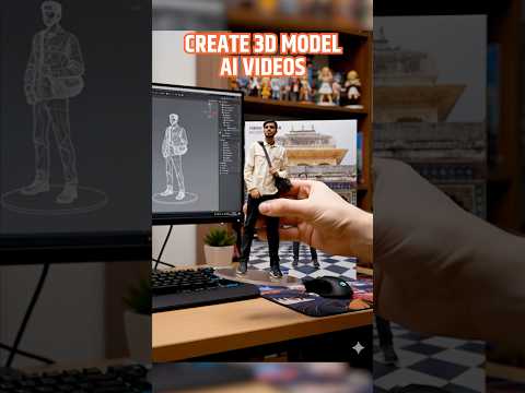 Create 3D Model Ai Videos In Few Seconds #shorts #techshorts #ai