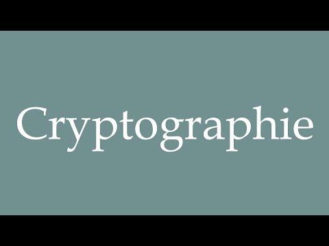 How to Pronounce ''Cryptographie'' (Cryptography) Correctly in French