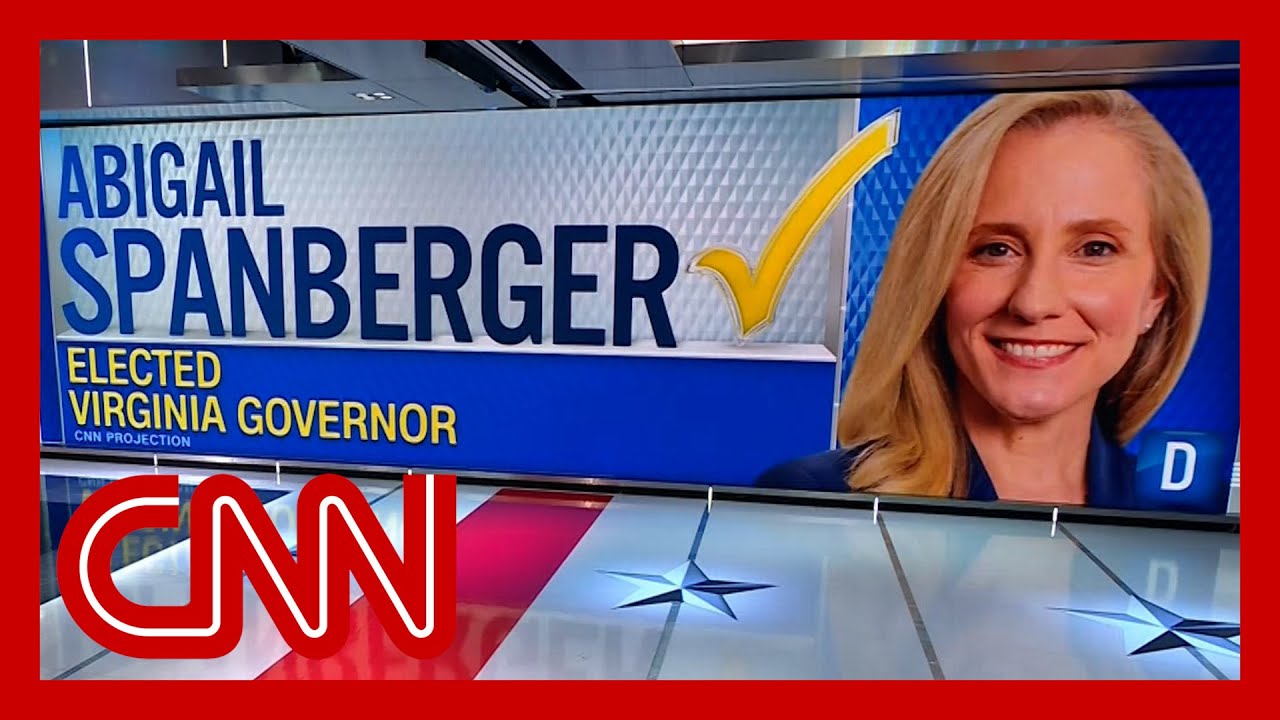 Abigail Spanberger Projected as Virginia's First Female Governor