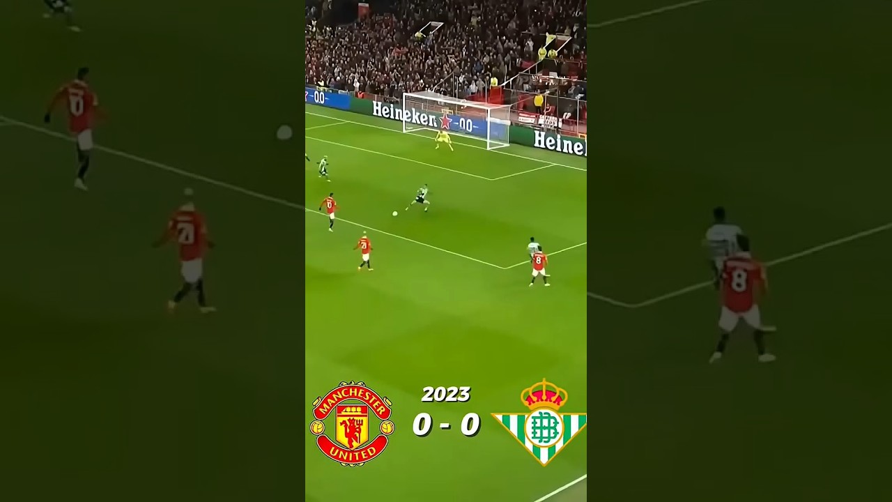 Man Utd Dominates Real Betis with 3-1 Victory! ⚽️ #Shorts