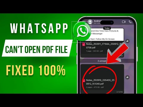 WhatsApp Can't Open PDF Files | How To Fix WhatsApp PDF File Not Opening Problem 