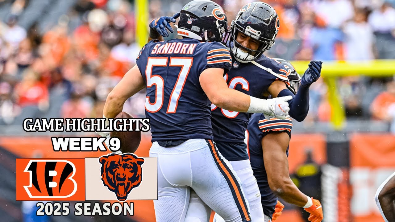 Chicago Bears vs Bengals Full Game | NFL 2025 🏈