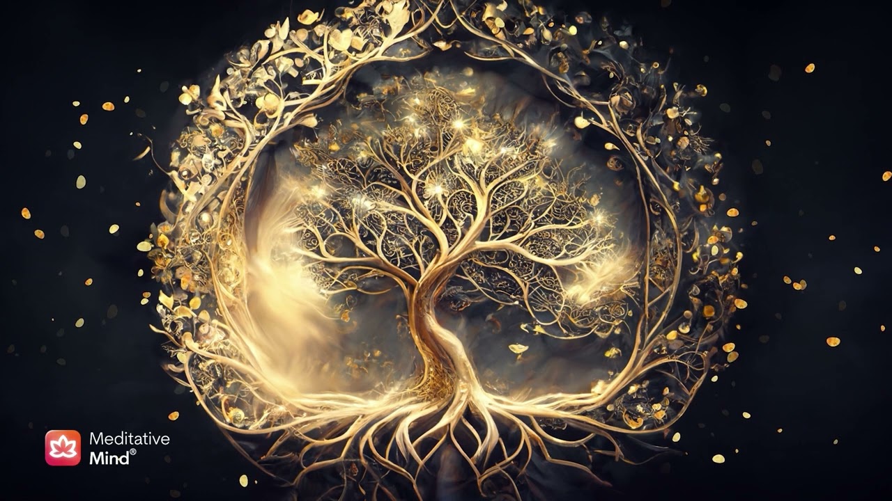 528Hz Tree of Life: Whole Body Cell Regeneration and Golden Chakra Healing