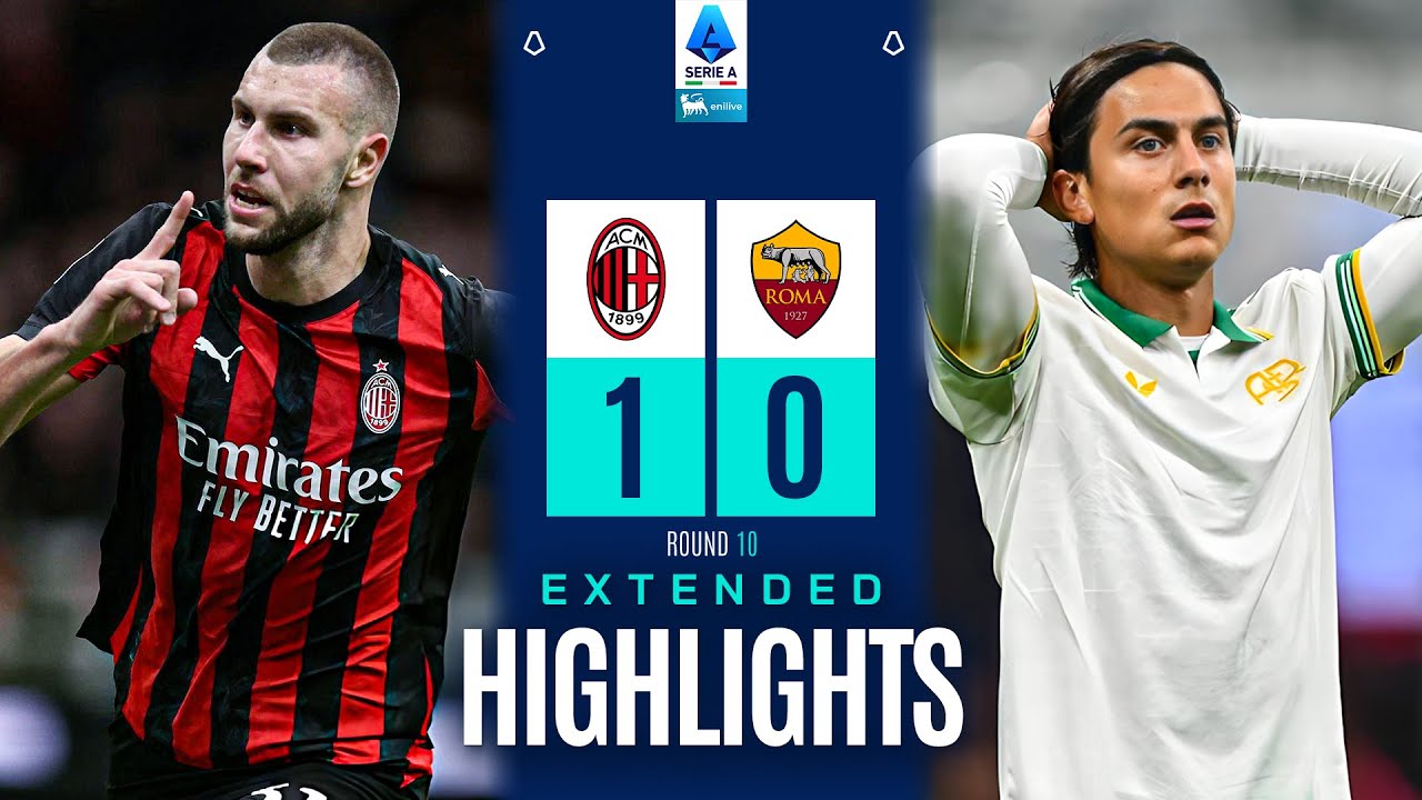 Milan 1-0 Roma | Serie A 2025/26 Highlights ⚽