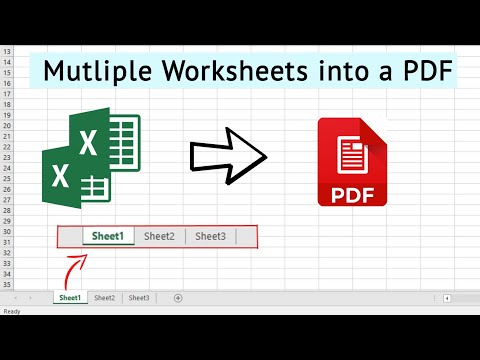 How to convert multiple worksheets into single PDF | workbook into pdf ⏩