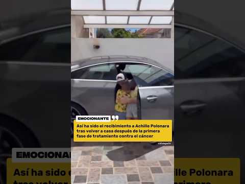 Así ha sido el recibimiento de la familia de Achille Polonara, que está batallando contra un cáncer.