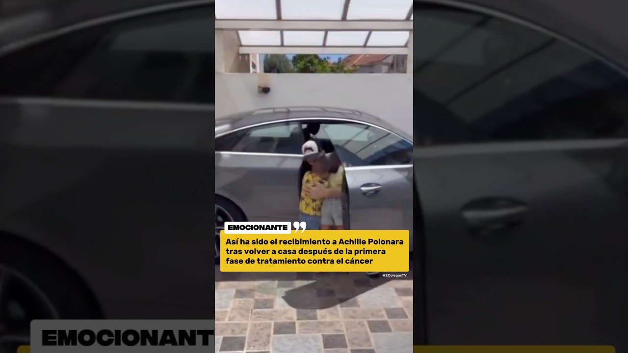Recibimiento de la familia de Achille Polonara en su lucha contra el cáncer