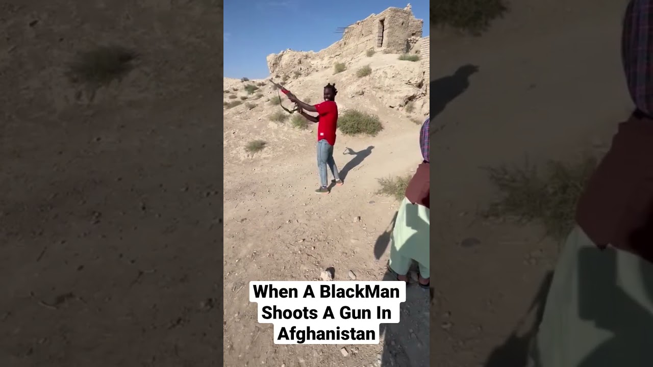 Black Man Shoots Gun in Afghanistan 🇦🇫