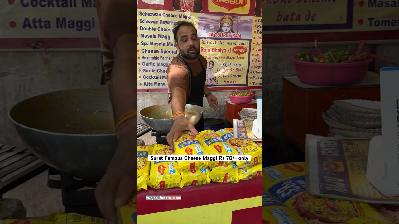 Surat's Famous Cheese Maggi at ₹70 🧀