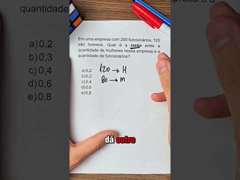 Razão e proporção #matemática #razão #concursos
