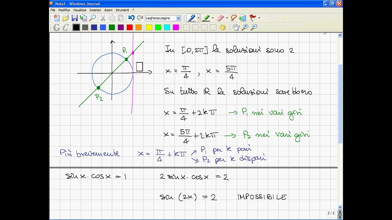 8. Precorso di Matematica 2007 con Prof. Gobbino: Trigonometria e Triangoli 📐