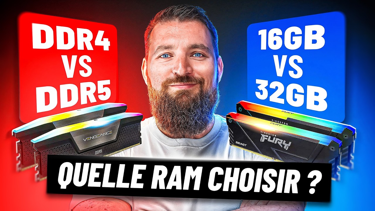 RAM : 16GB vs 32GB DDR4 & DDR5, Faites le bon choix