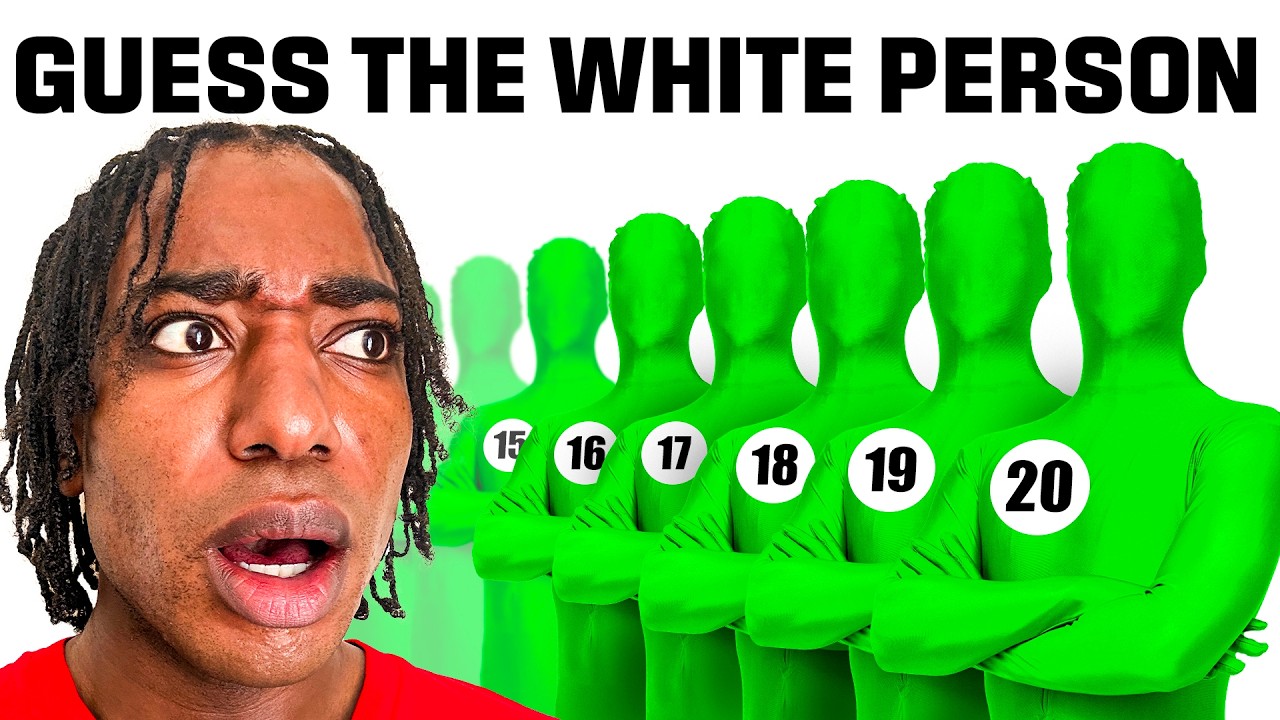 20 Black People Take on 1 Secret White Person 🕵️‍♂️ | Can They Spot the Hidden Player?
