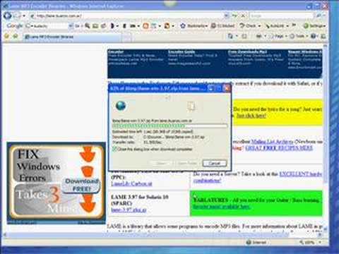 Download and Install Audacity 1.2.6 and Lame MP3 Encoder