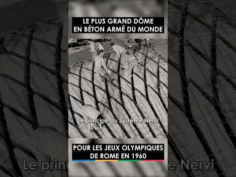 đž GrĂące au systĂšme qu'il a inventĂ©, Nervi construit ce dĂŽme en un temps record pour JO de 1960 ! đźđčđ