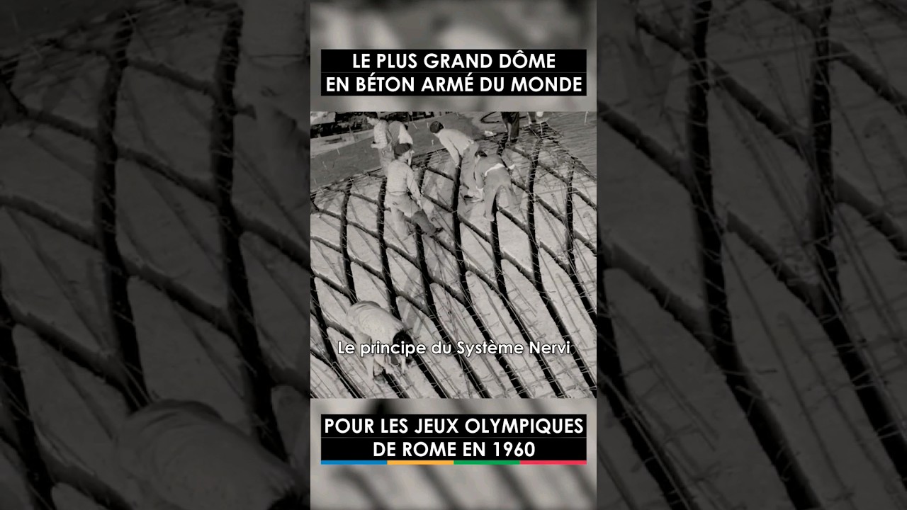 Nervi révolutionne la construction du dôme pour les JO de 1960 en un temps record 🇮🇹