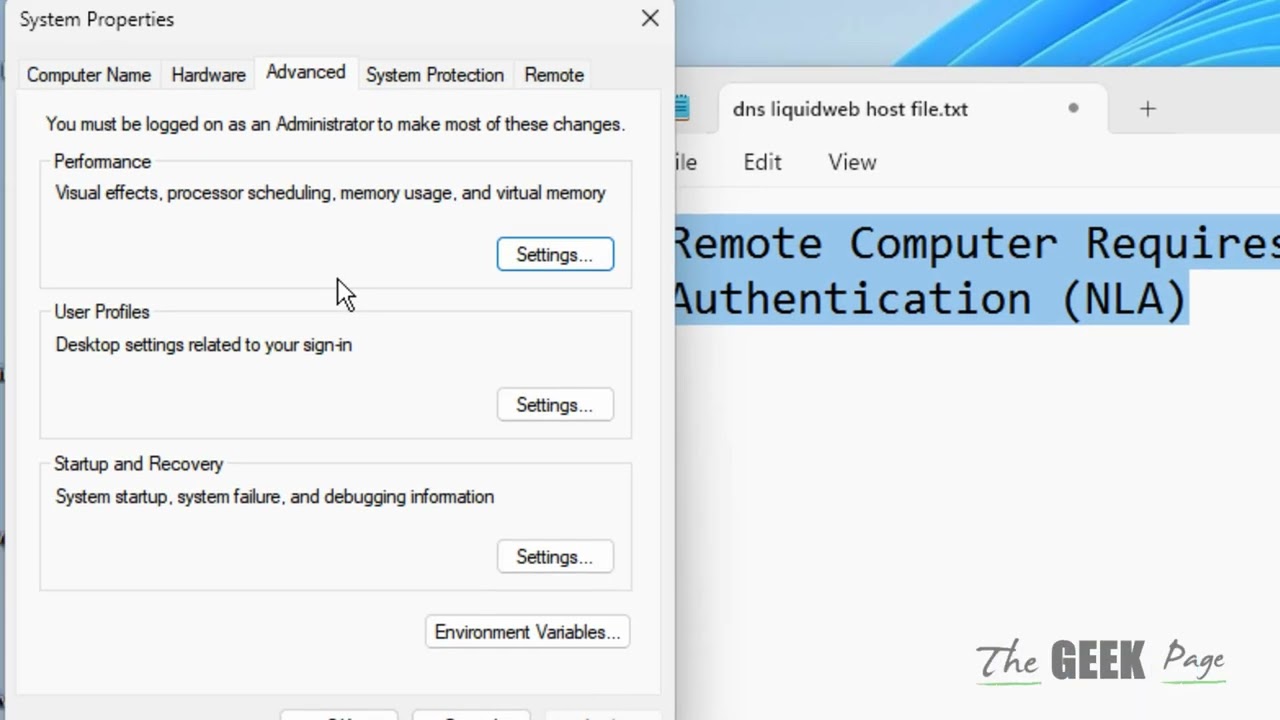 Fix Remote Computer NLA Authentication Issue