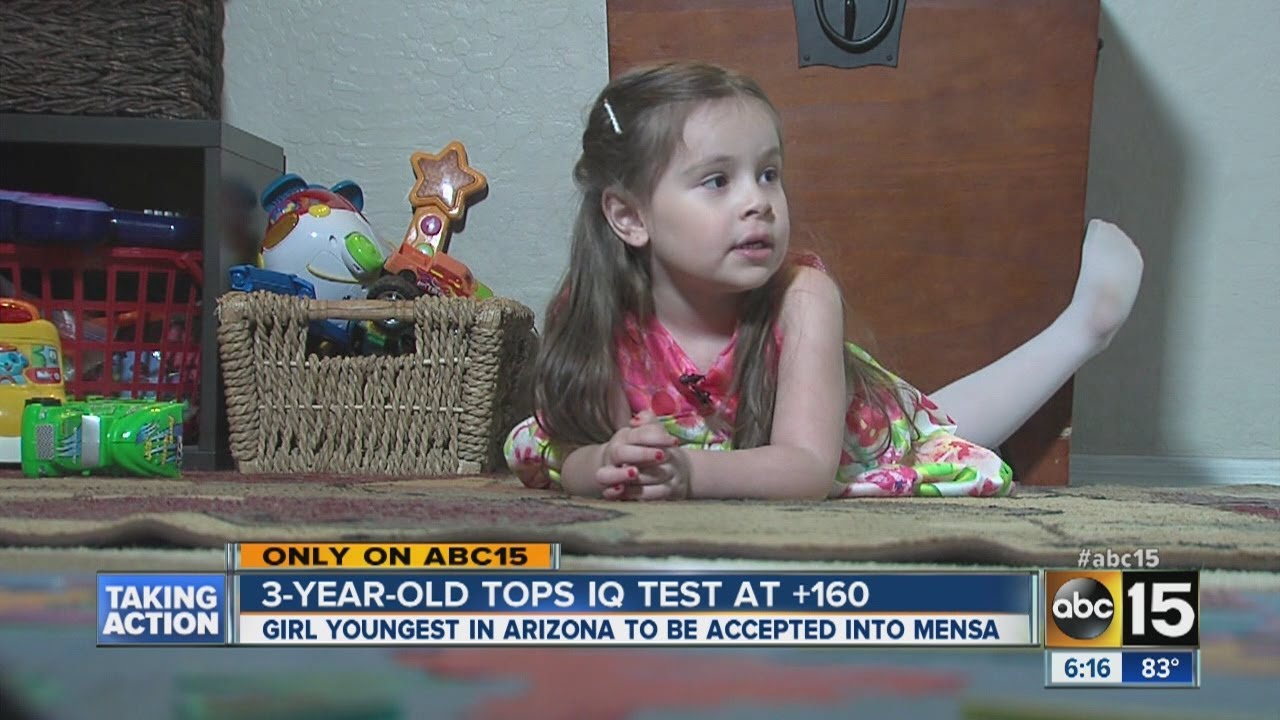 3 Arizona’s Youngest Genius: 3-Year-Old Girl Joins Mensa with an IQ of 160 🎓