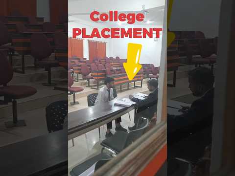 Placement Aise Hota Hai... 🤔 #vlog #college #placement #interview